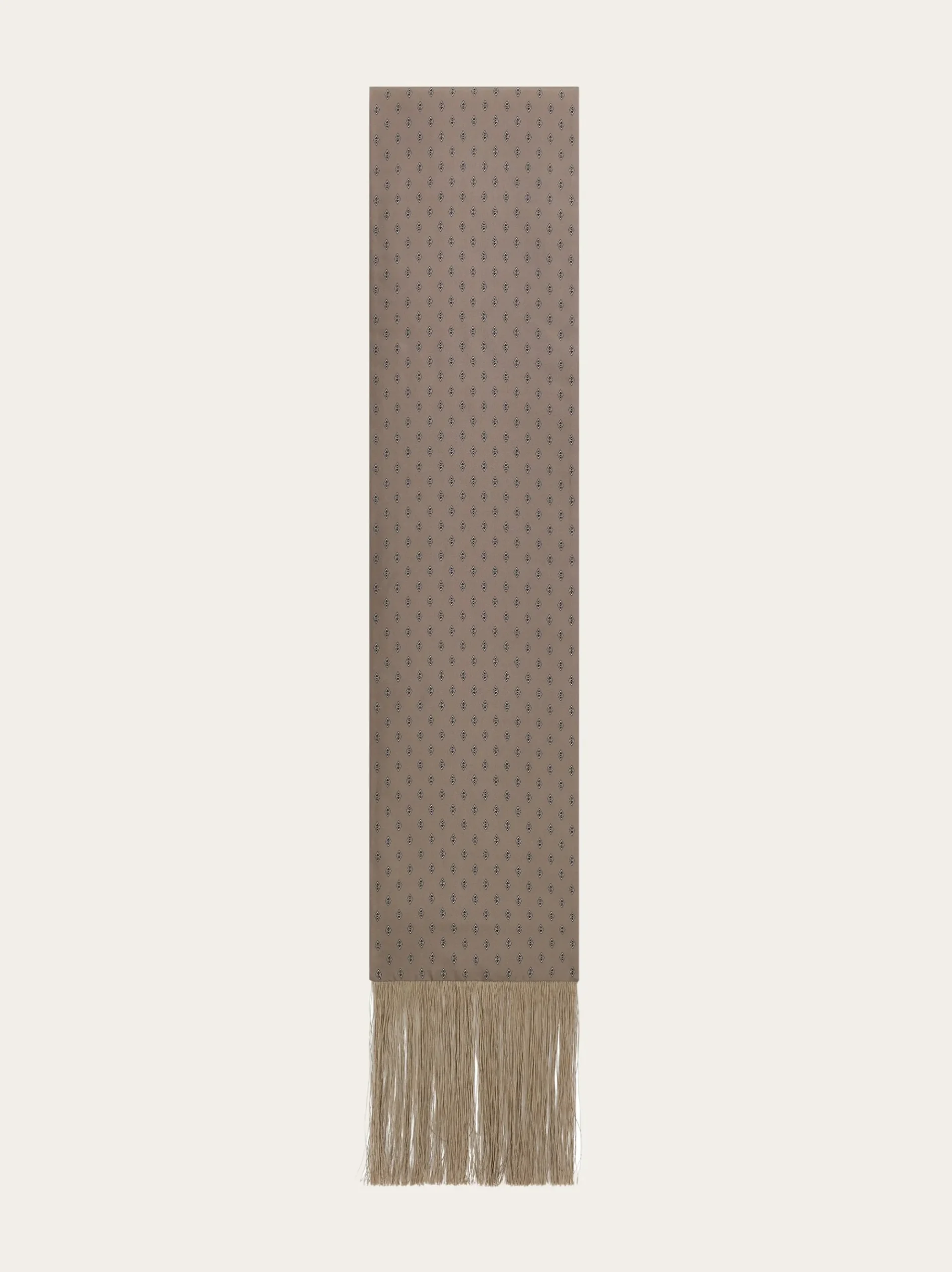 Micro Gancini print silk scarf - Men
