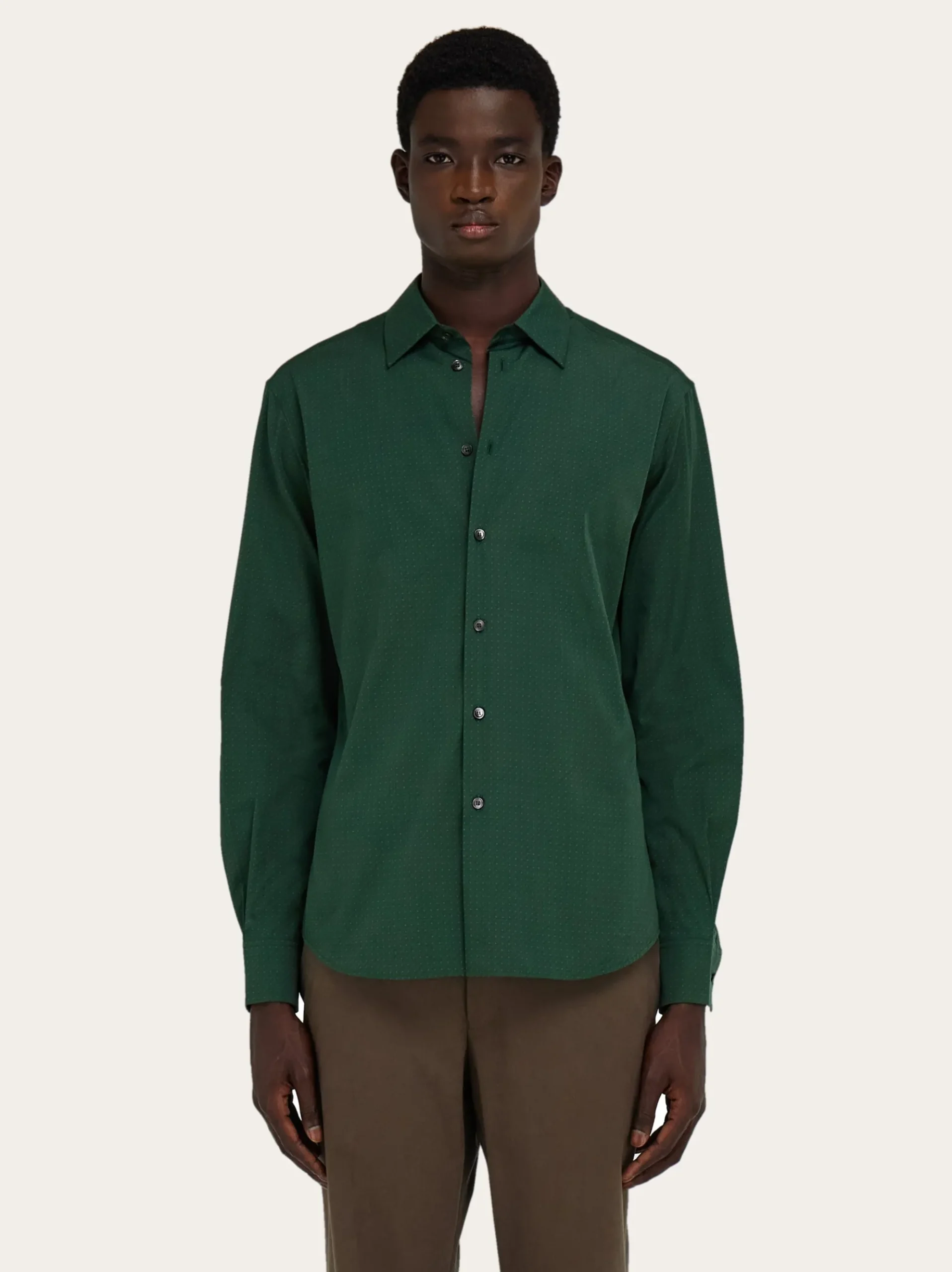 Micro-patterned shirt - Men
