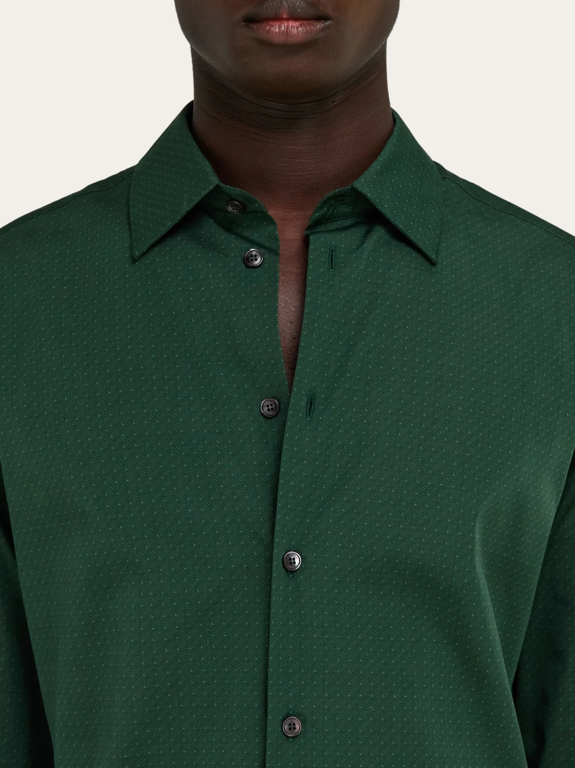 Micro-patterned shirt - Men