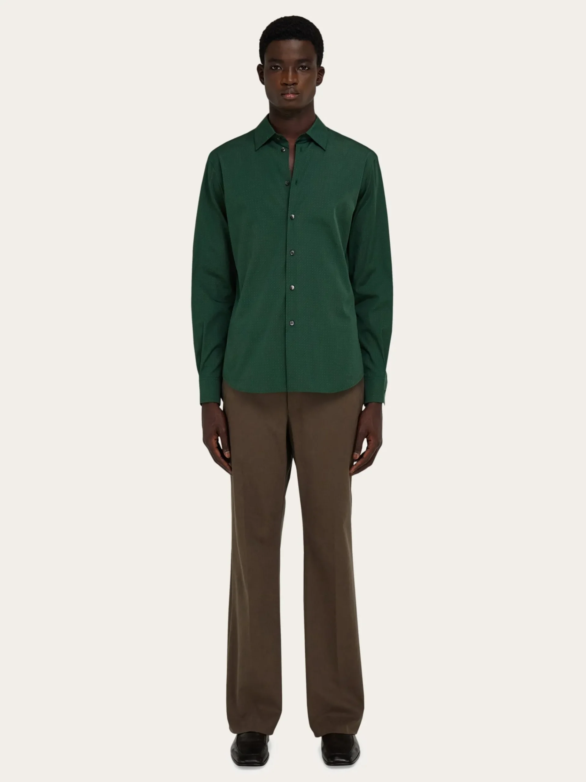 Micro-patterned shirt - Men