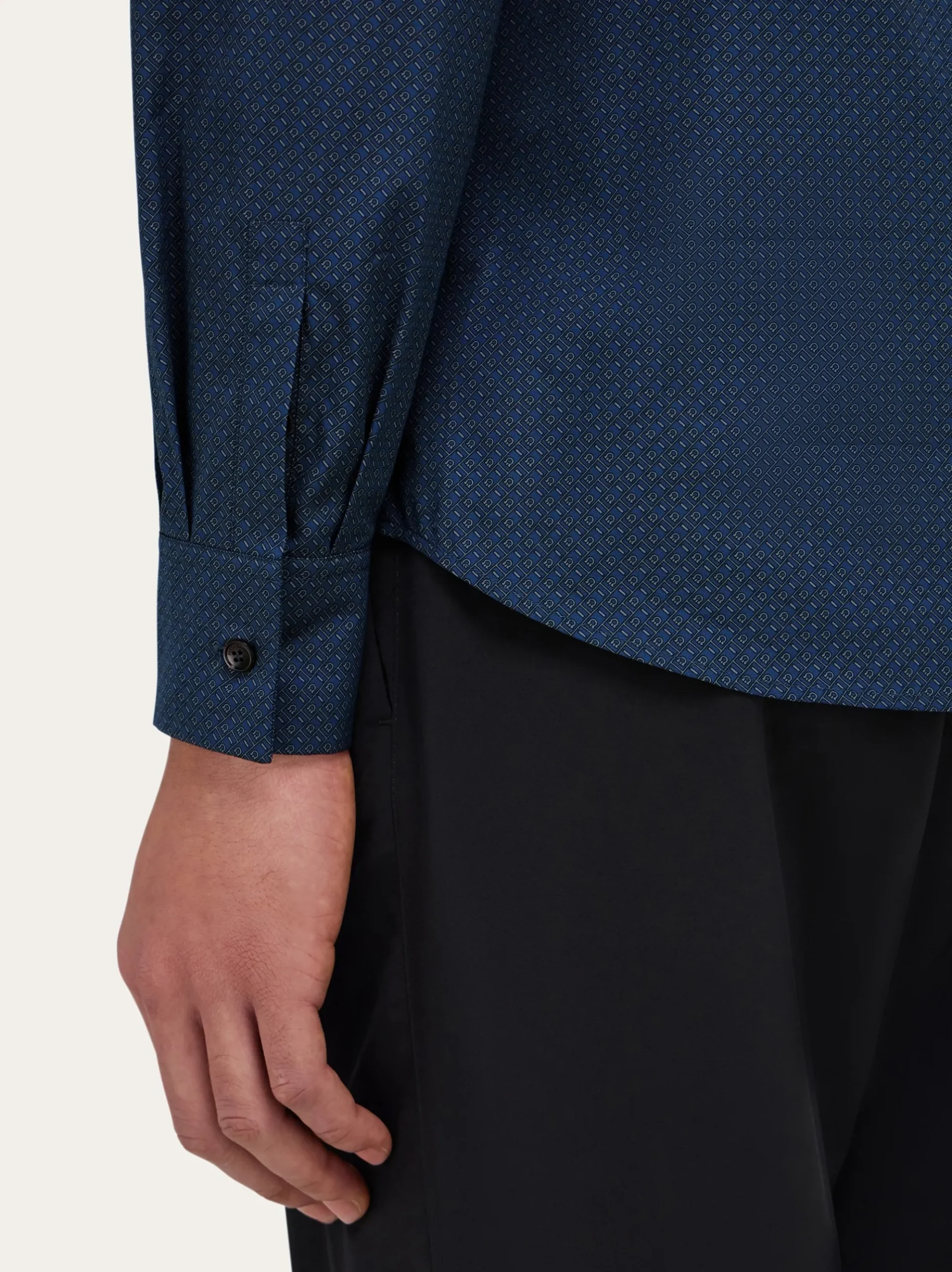 Micro-patterned shirt - Men