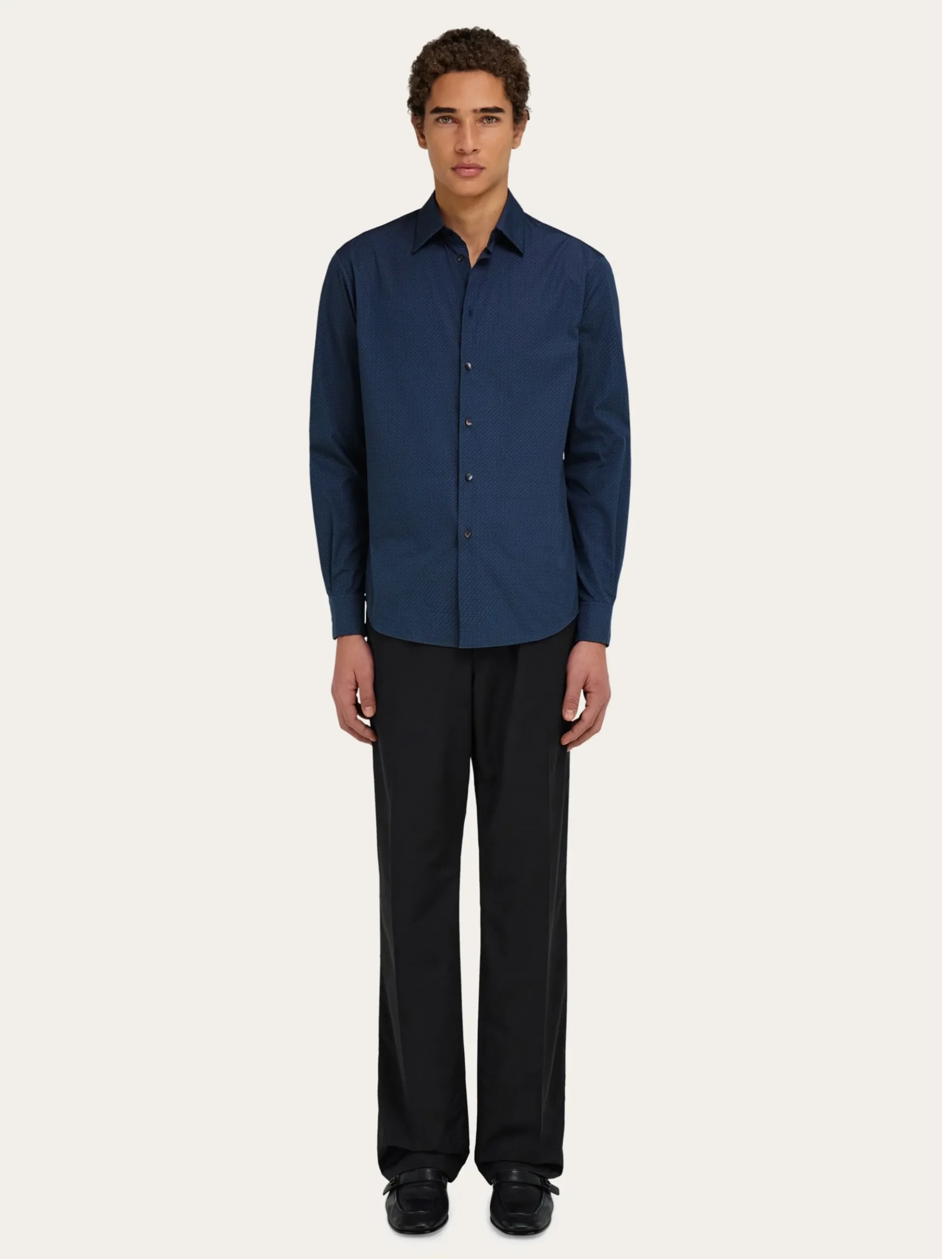 Micro-patterned shirt - Men