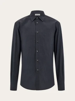 Micro-patterned shirt - Men