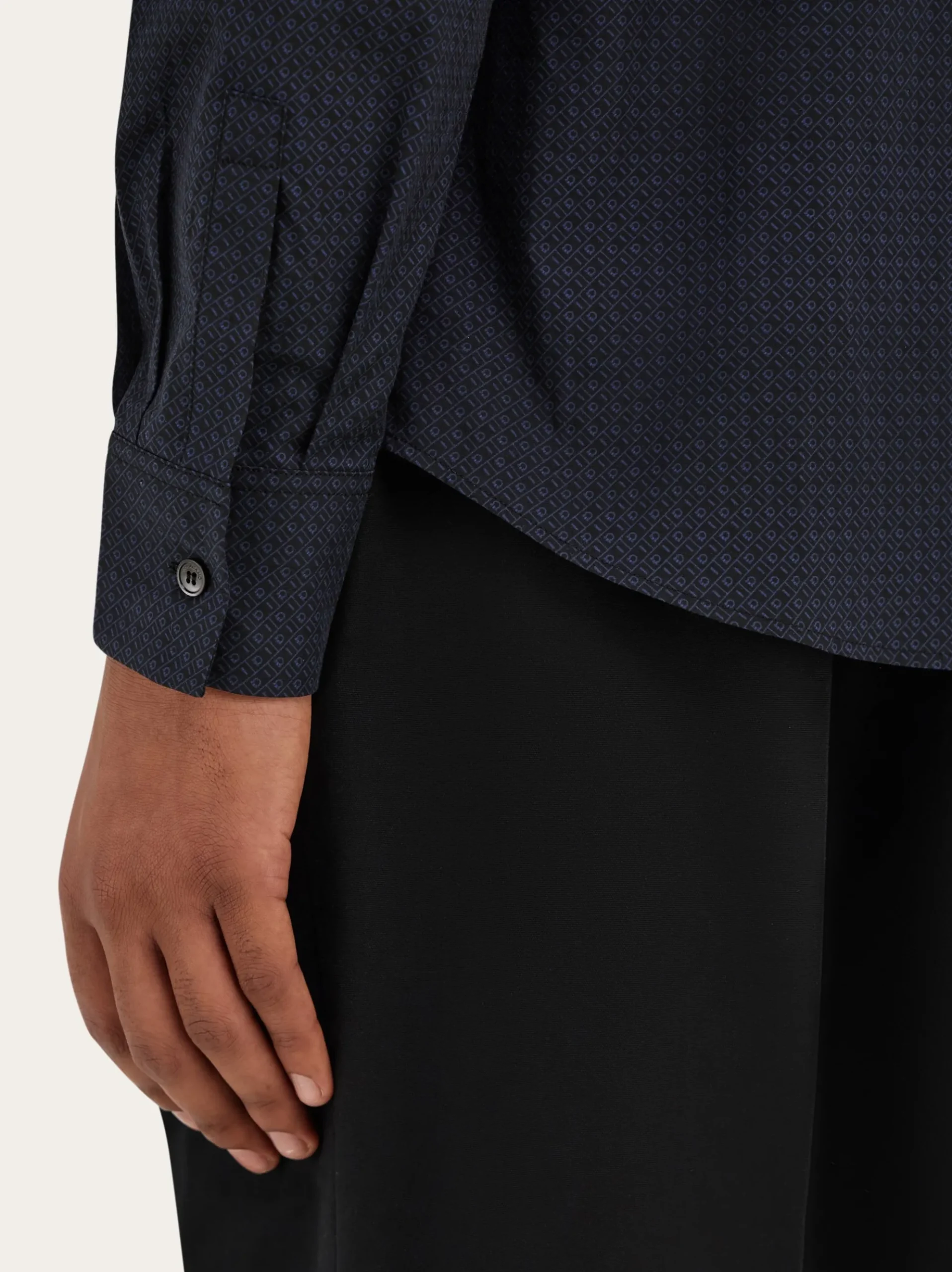 Micro-patterned shirt - Men
