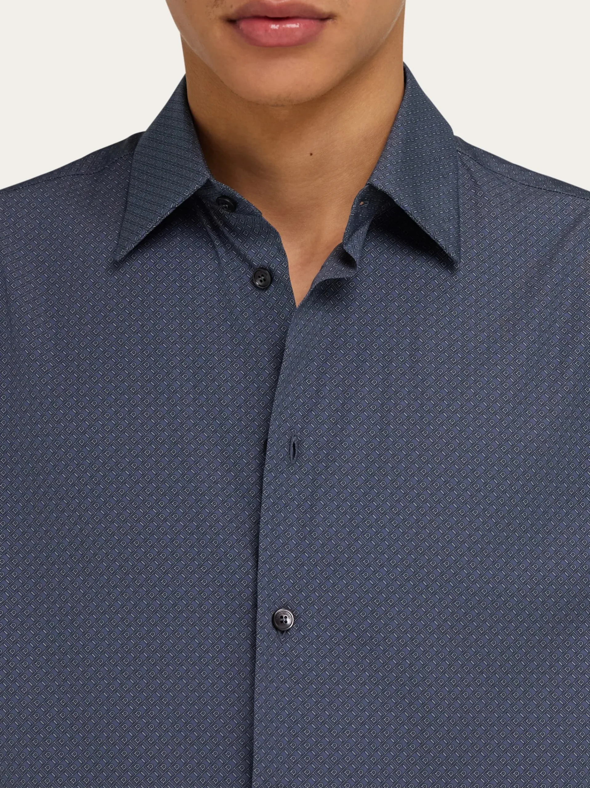 Micro-patterned shirt - Men