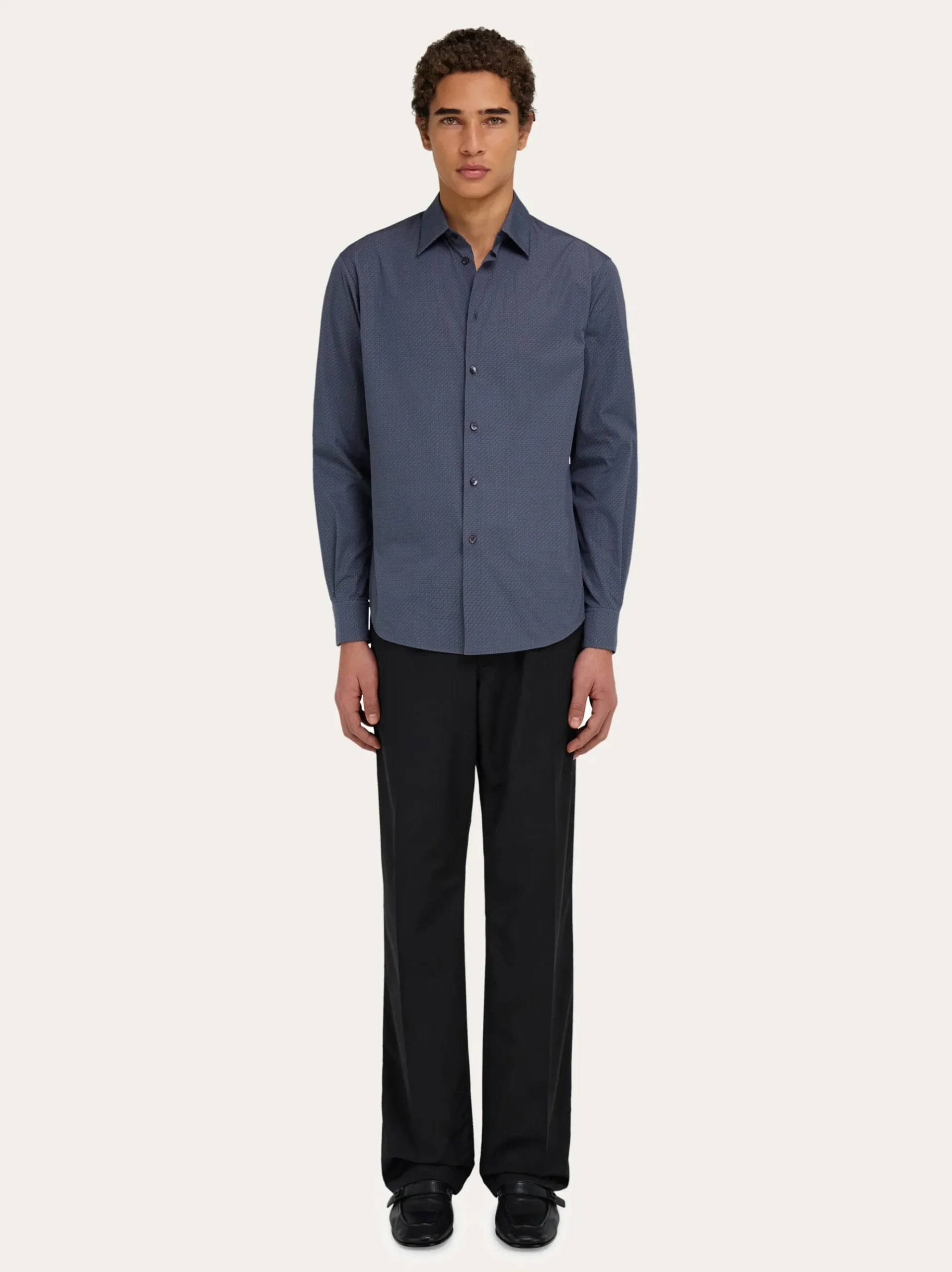 Micro-patterned shirt - Men
