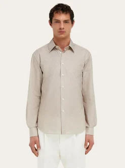 Micro-patterned shirt - Men