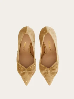 Mid heel pump with bow detail - Women