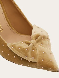 Mid heel pump with bow detail - Women