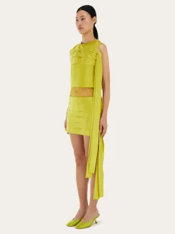 Mini dress with lace detail - Women