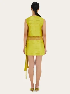 Mini dress with lace detail - Women