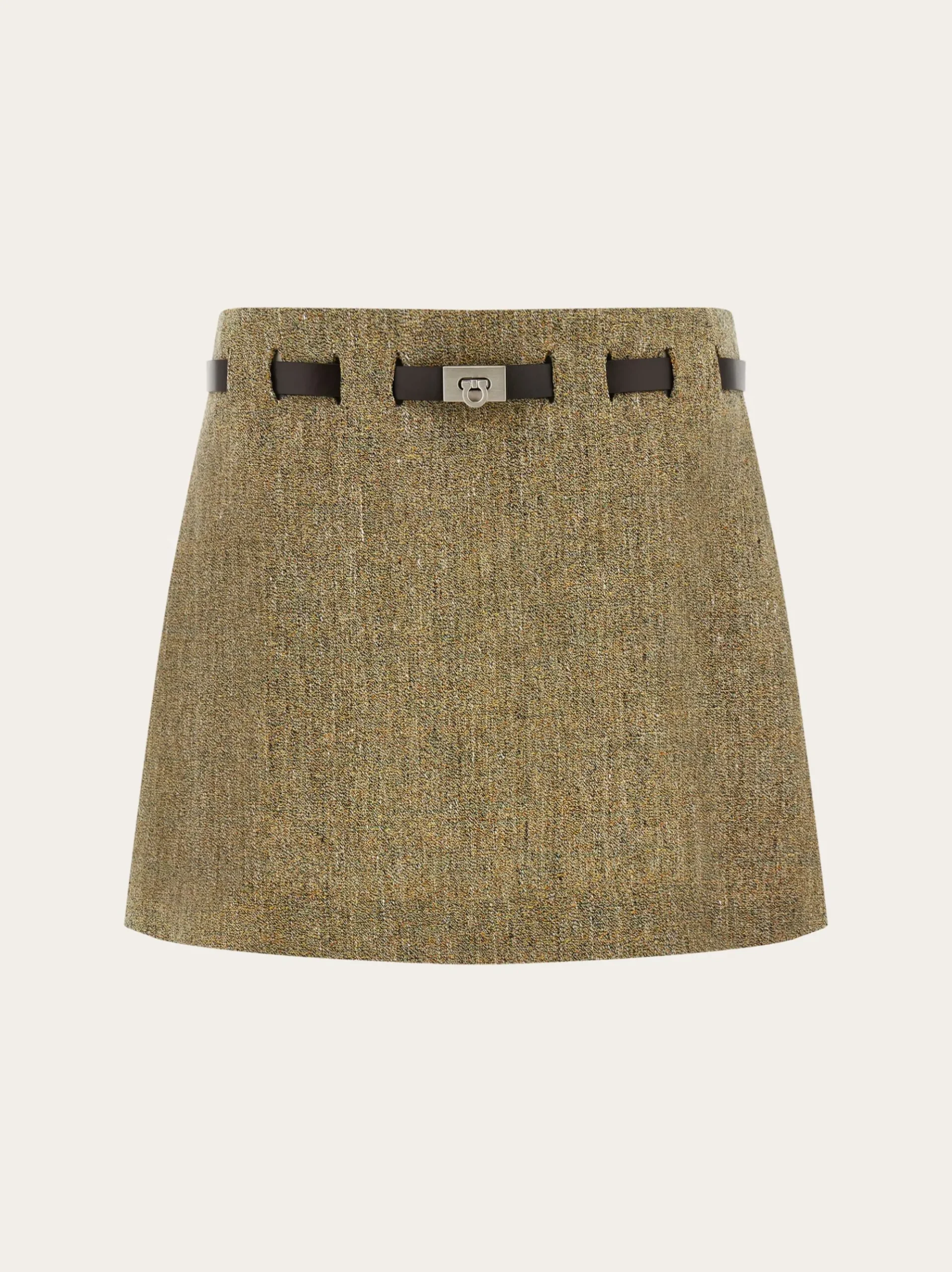Mini skirt with Gancini belt - Women