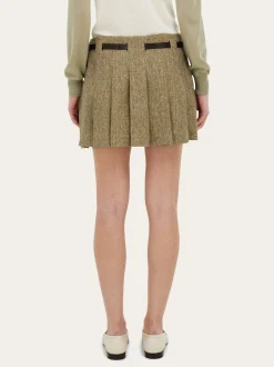 Mini skirt with Gancini belt - Women