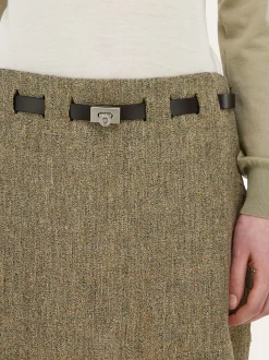 Mini skirt with Gancini belt - Women