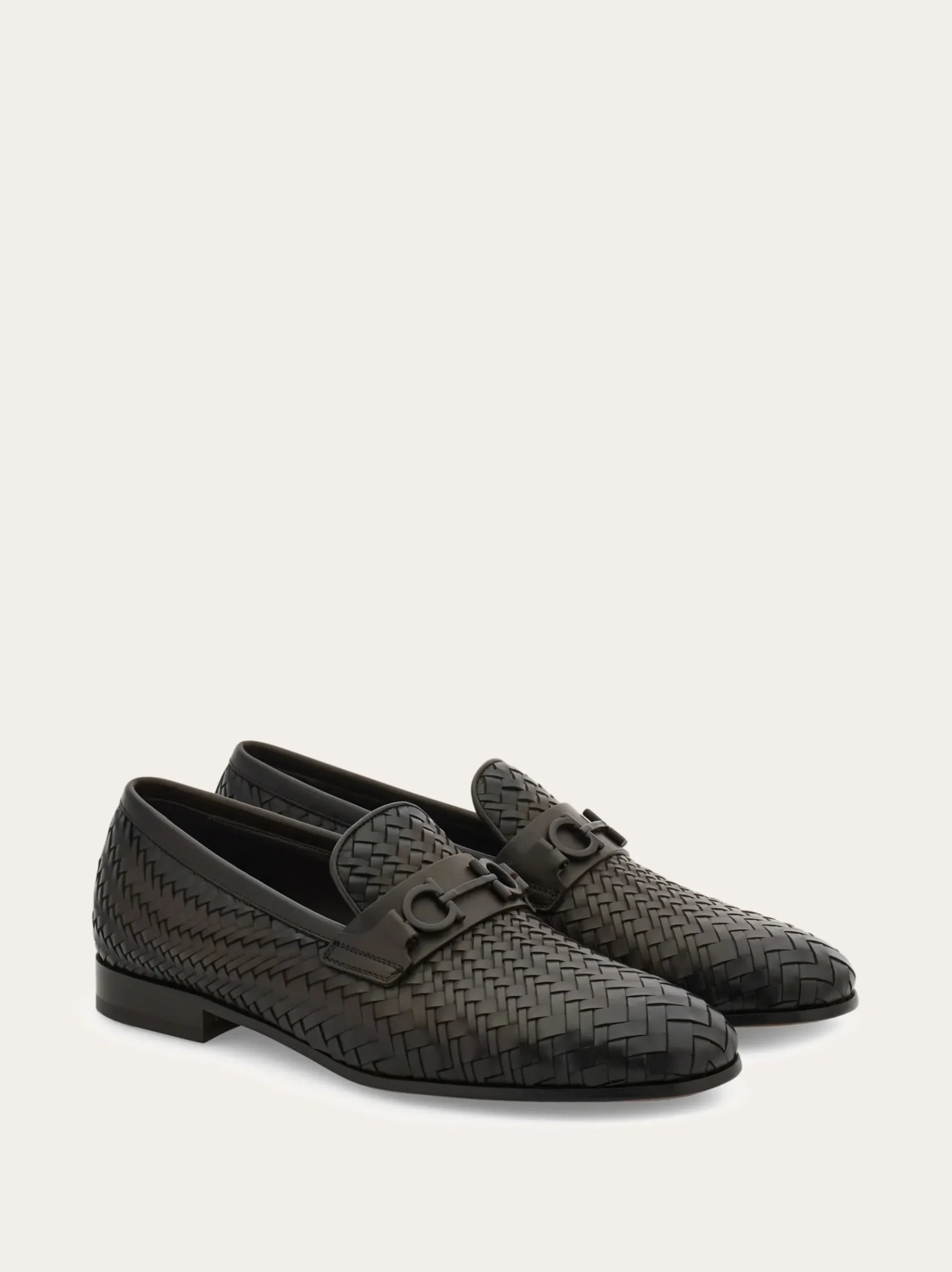 Moccasin with braid Gancini ornament - Men
