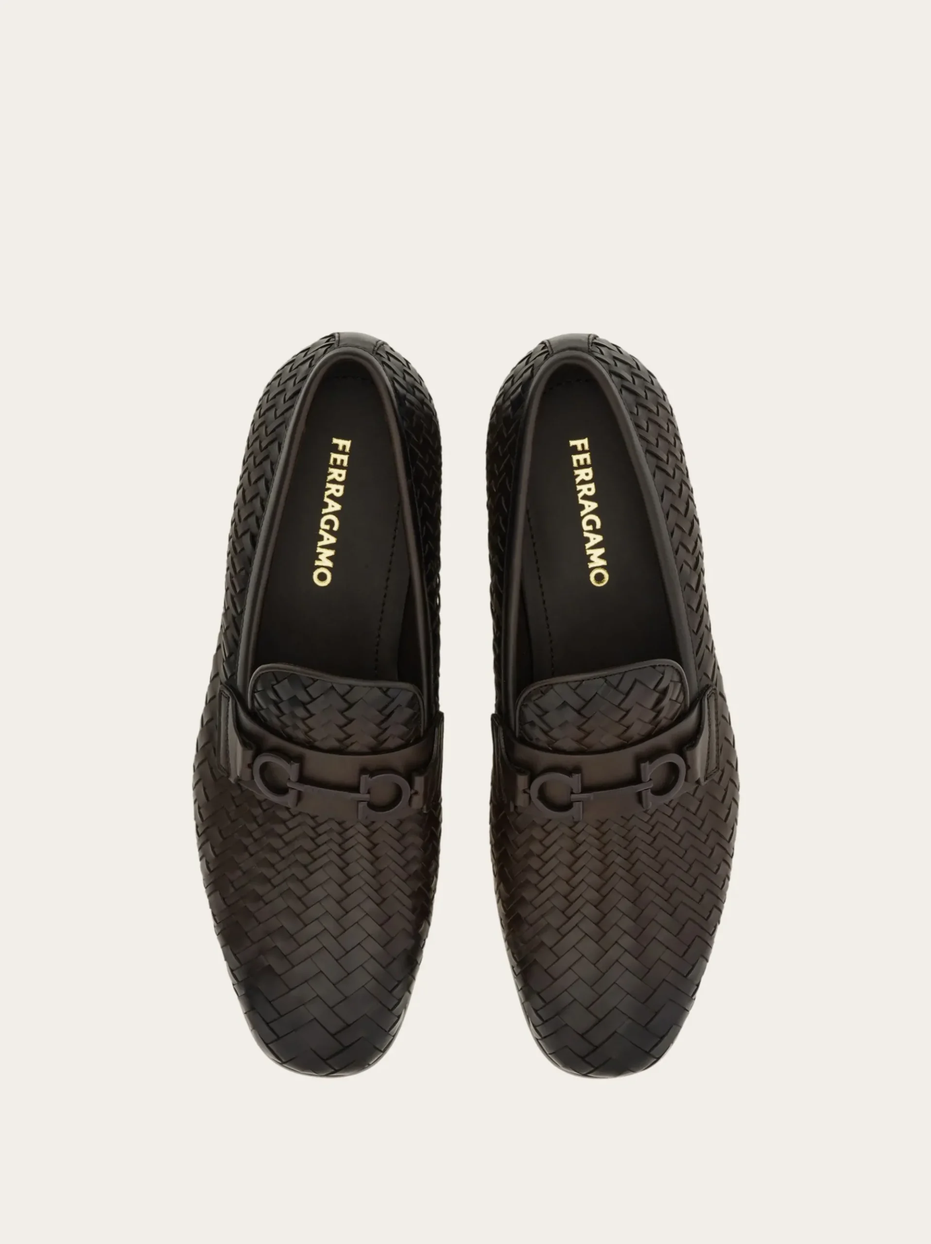 Moccasin with braid Gancini ornament - Men