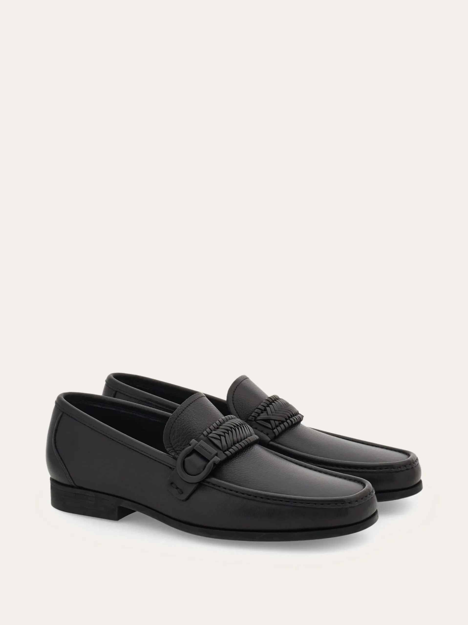 Moccasin with braid Gancini ornament - Men