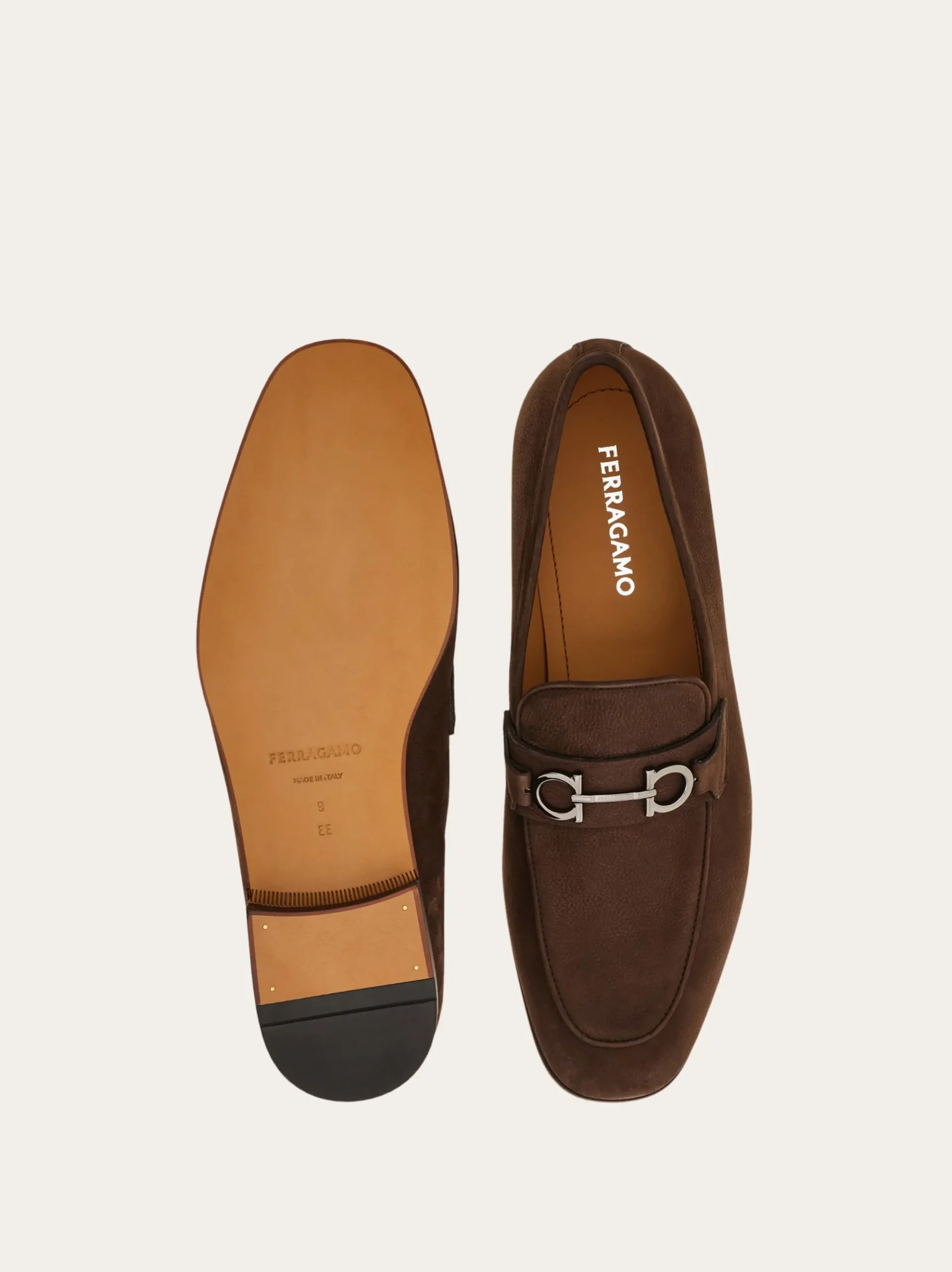 Moccasin with Gancini ornament - Men