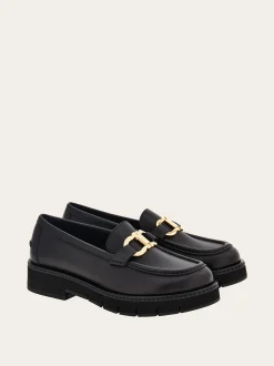 Moccasin with Gancini ornament - Women