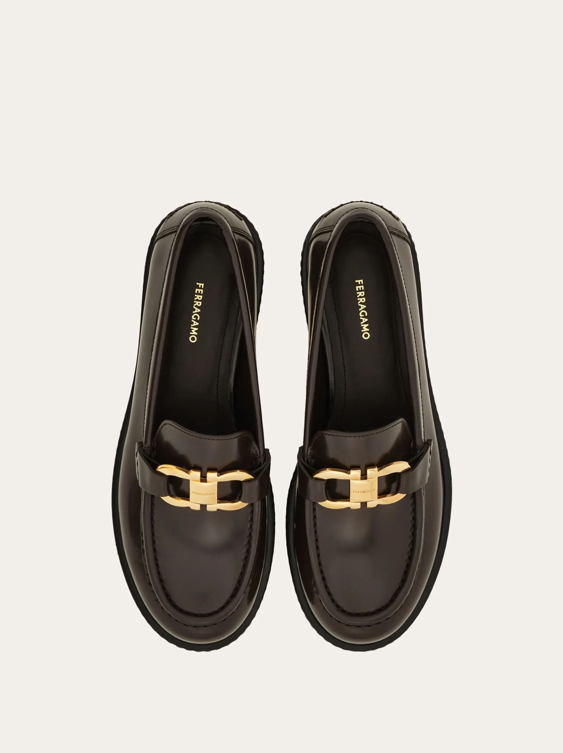 Moccasin with Gancini ornament - Women