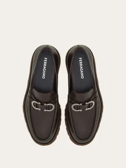 Moccasin with Gancini ornament - Men