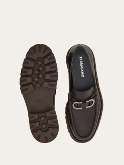 Moccasin with Gancini ornament - Men