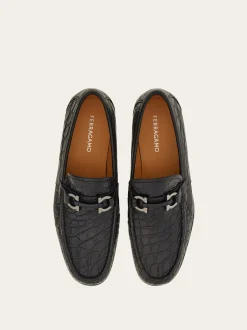 Moccasin with Gancini ornament - Men
