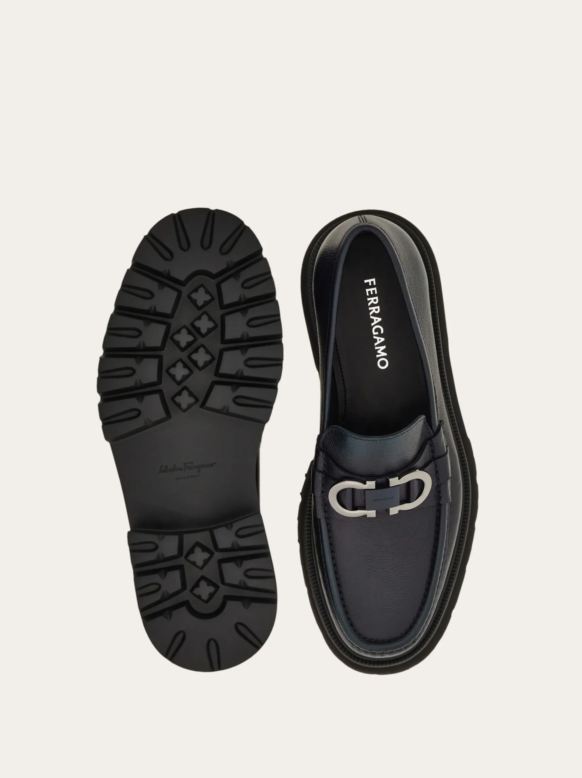 Moccasin with Gancini ornament - Men