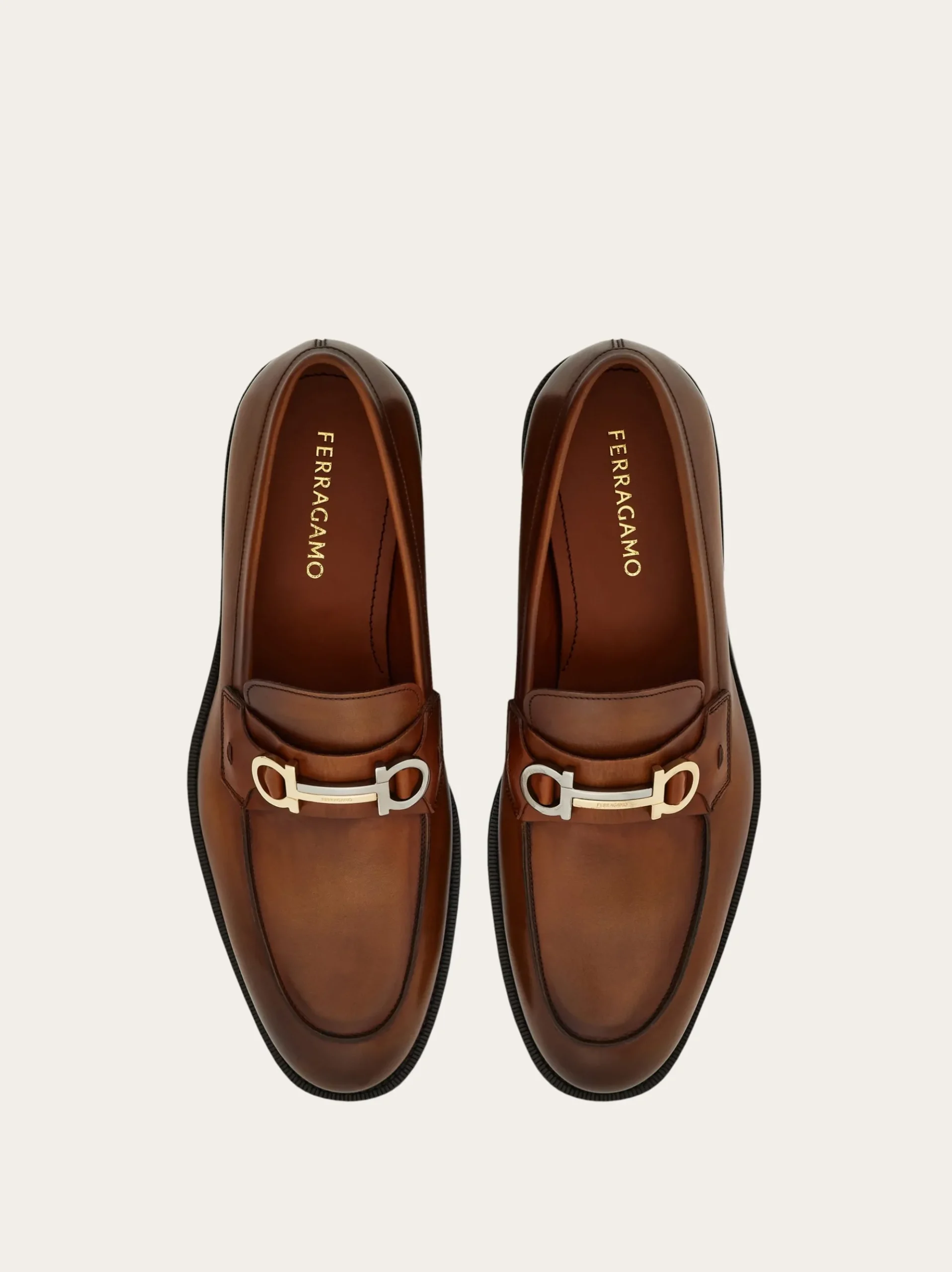Moccasin with Gancini ornament - Men