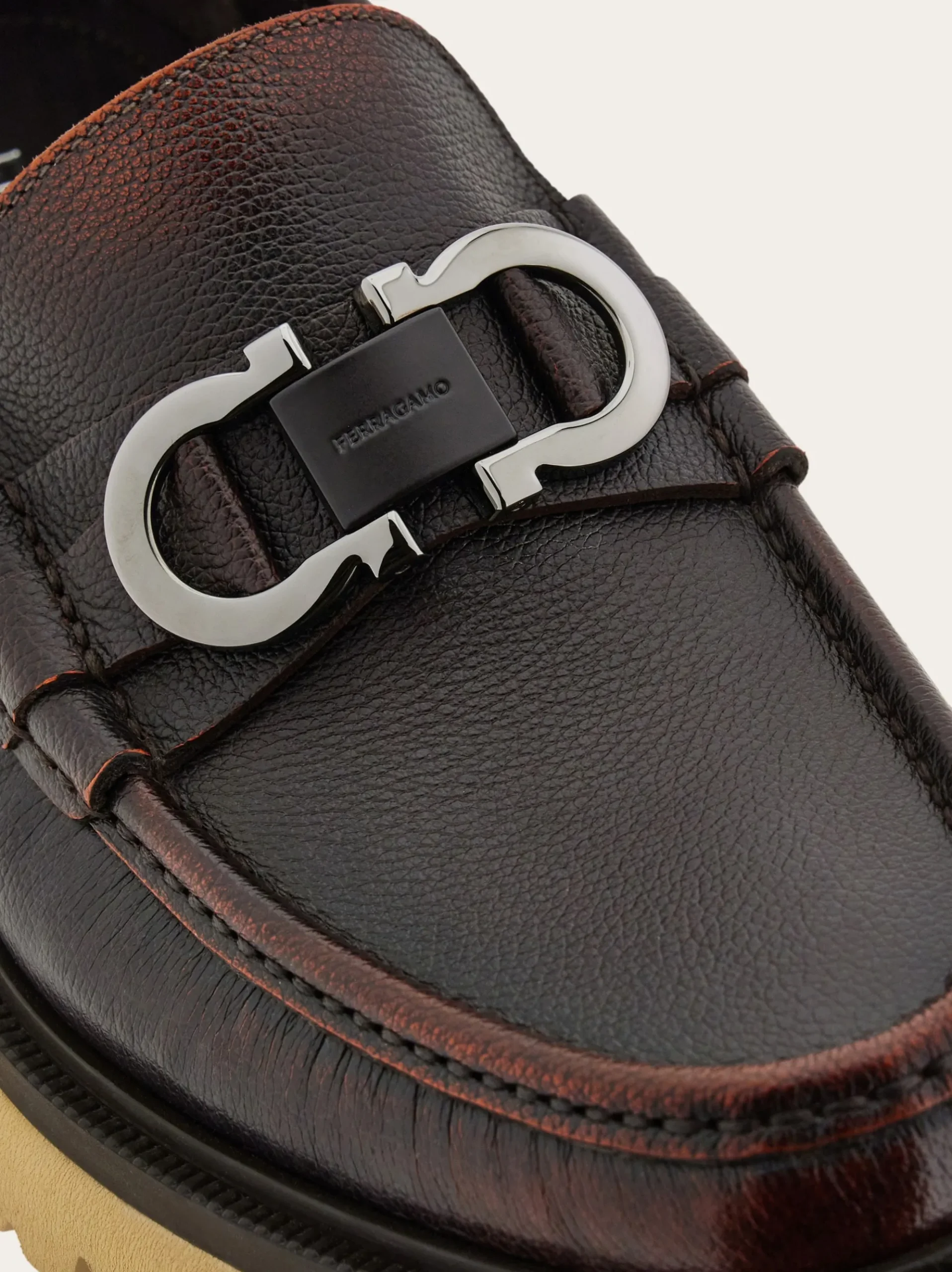 Moccasin with Gancini ornament - Men