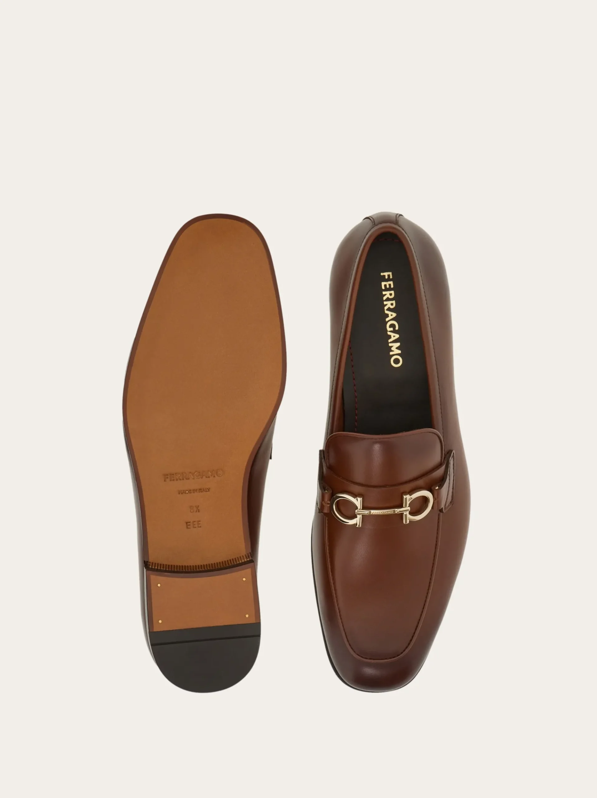 Moccasin with Gancini ornament - Men
