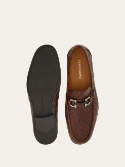 Moccasin with Gancini ornament - Men