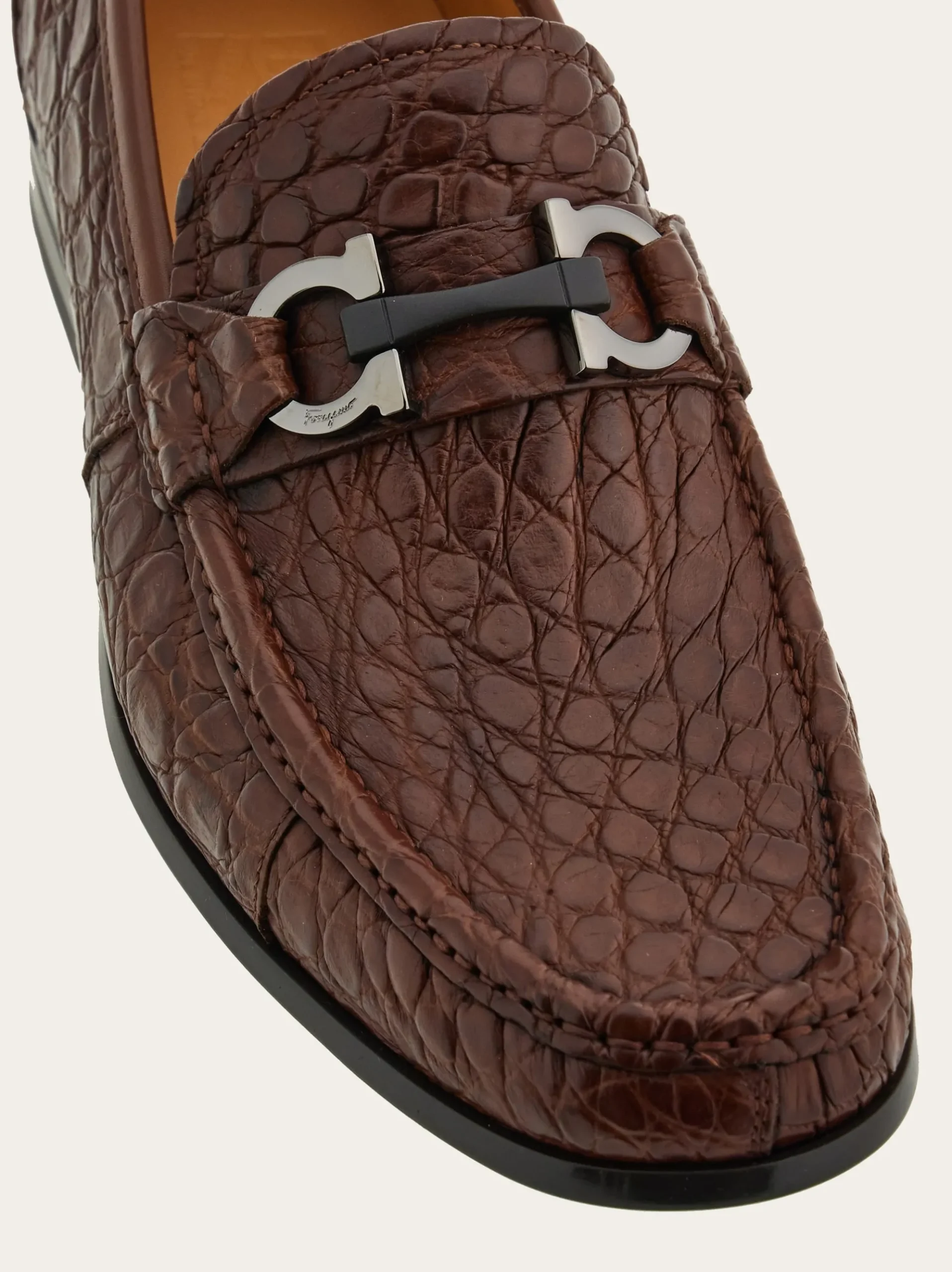 Moccasin with Gancini ornament - Men