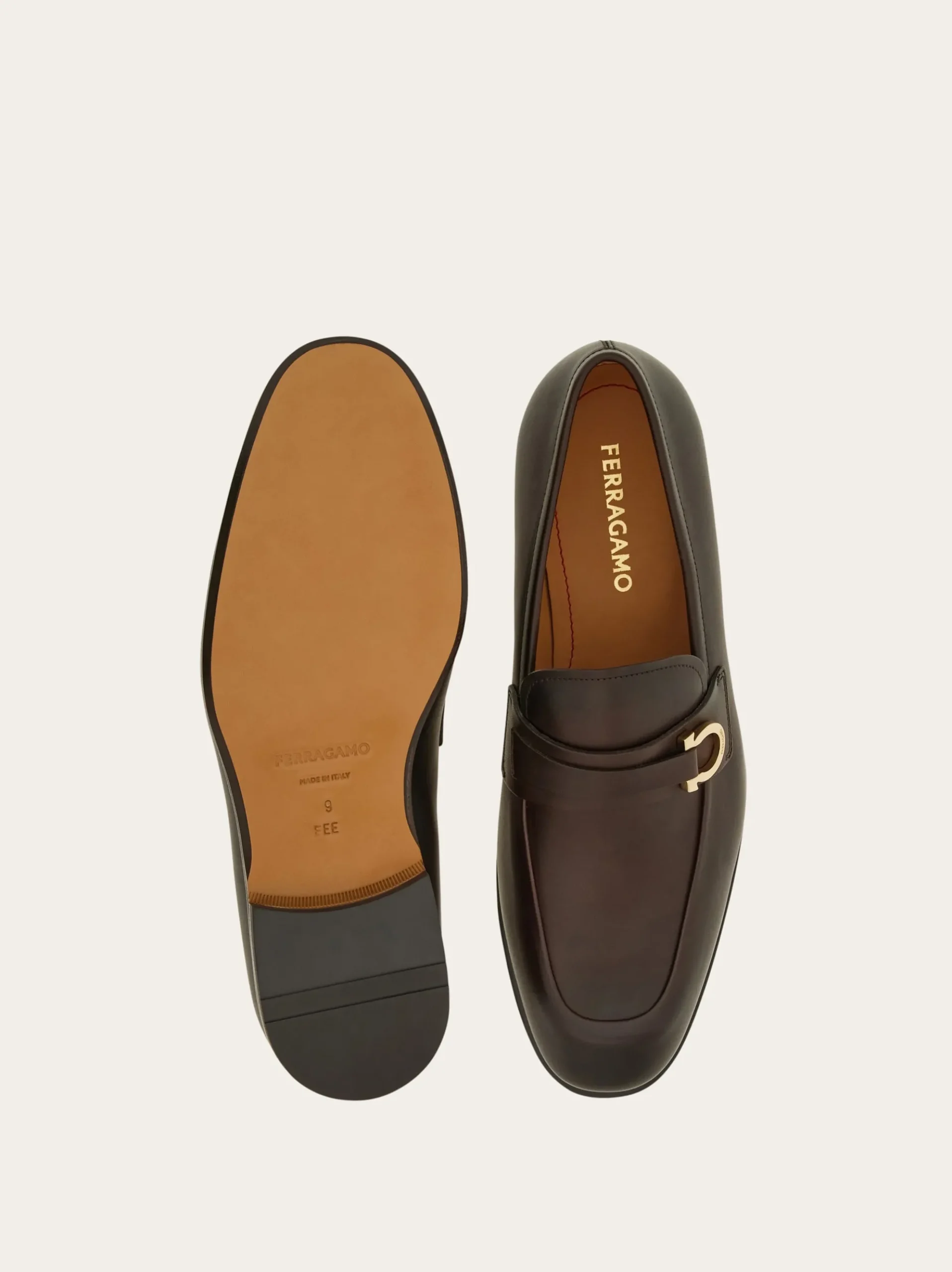Moccasin with Gancini ornament - Men