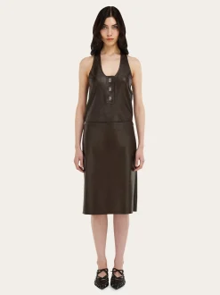 Nappa pencil skirt - Women