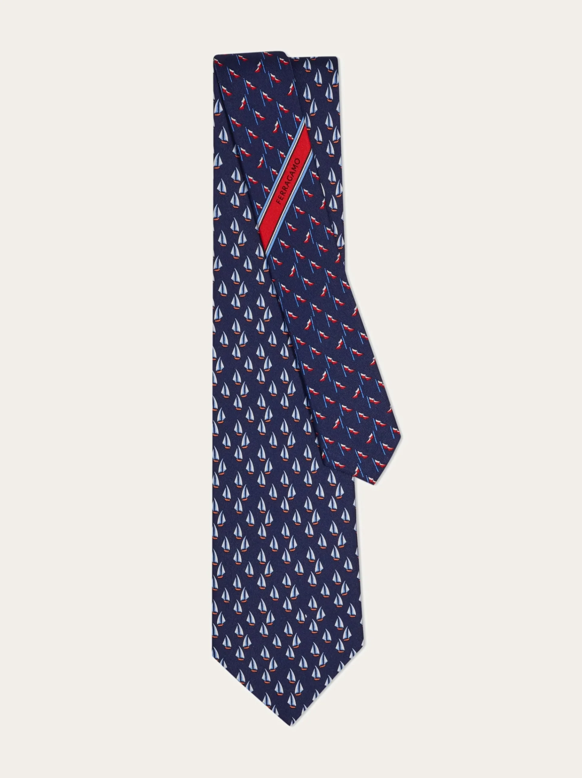 Nautical print silk tie - Men