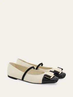 New Vara plate bicolor ballet flat - Women