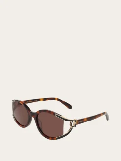 Oval frame sunglasses - Women