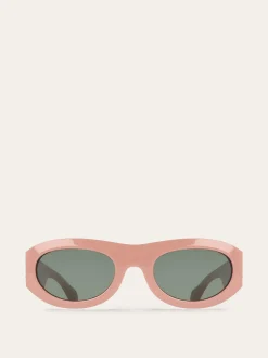 Oval frame sunglasses - Women