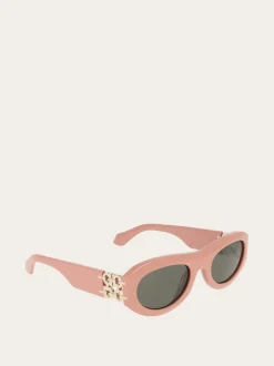 Oval frame sunglasses - Women
