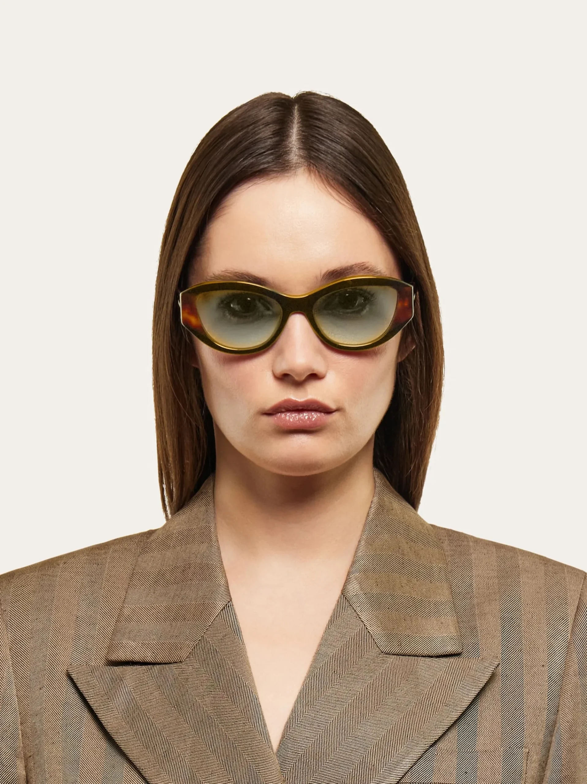 Oval frame sunglasses - Women