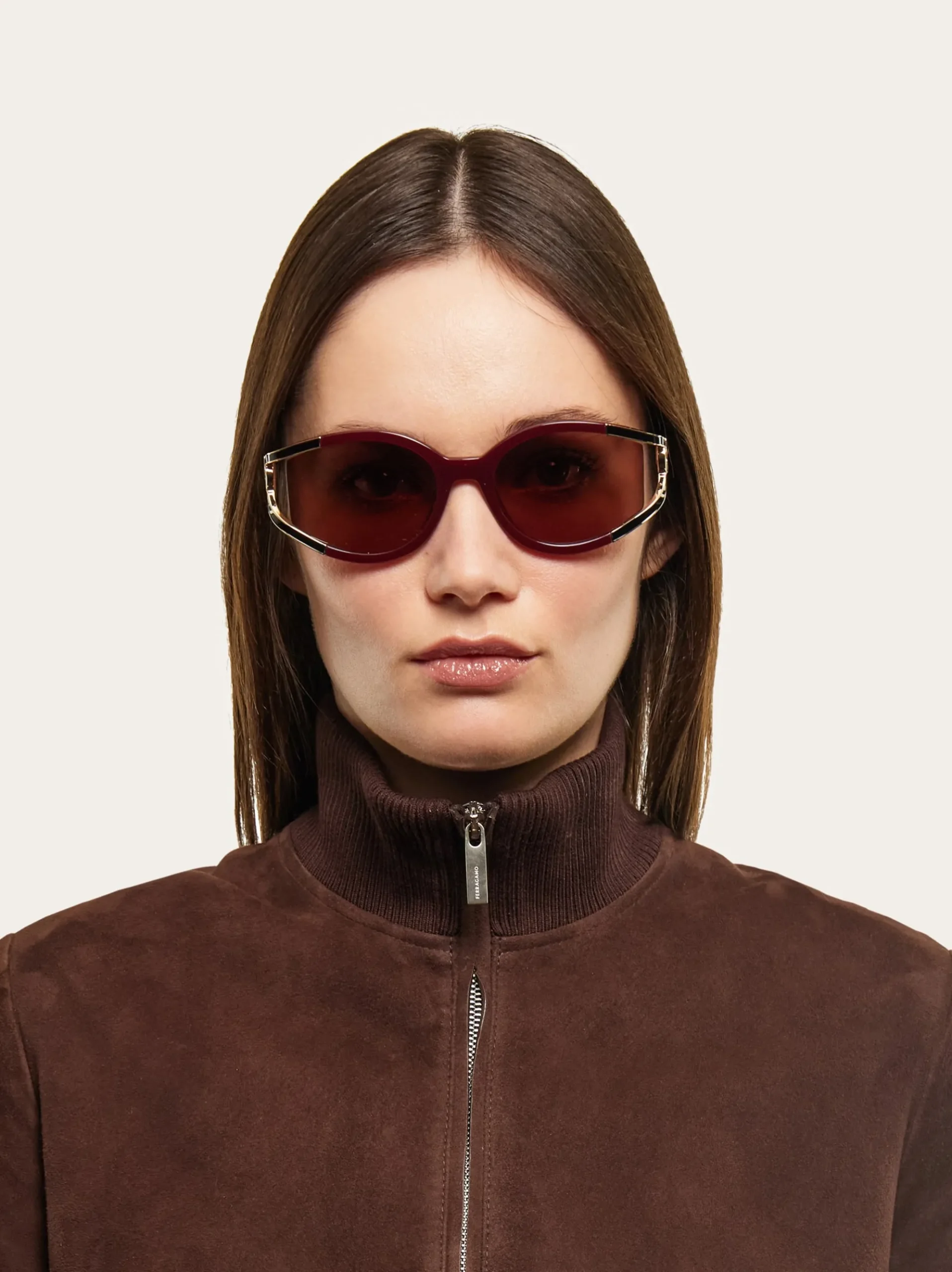 Oval frame sunglasses - Women