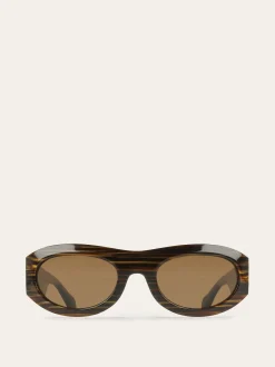 Oval frame sunglasses - Women