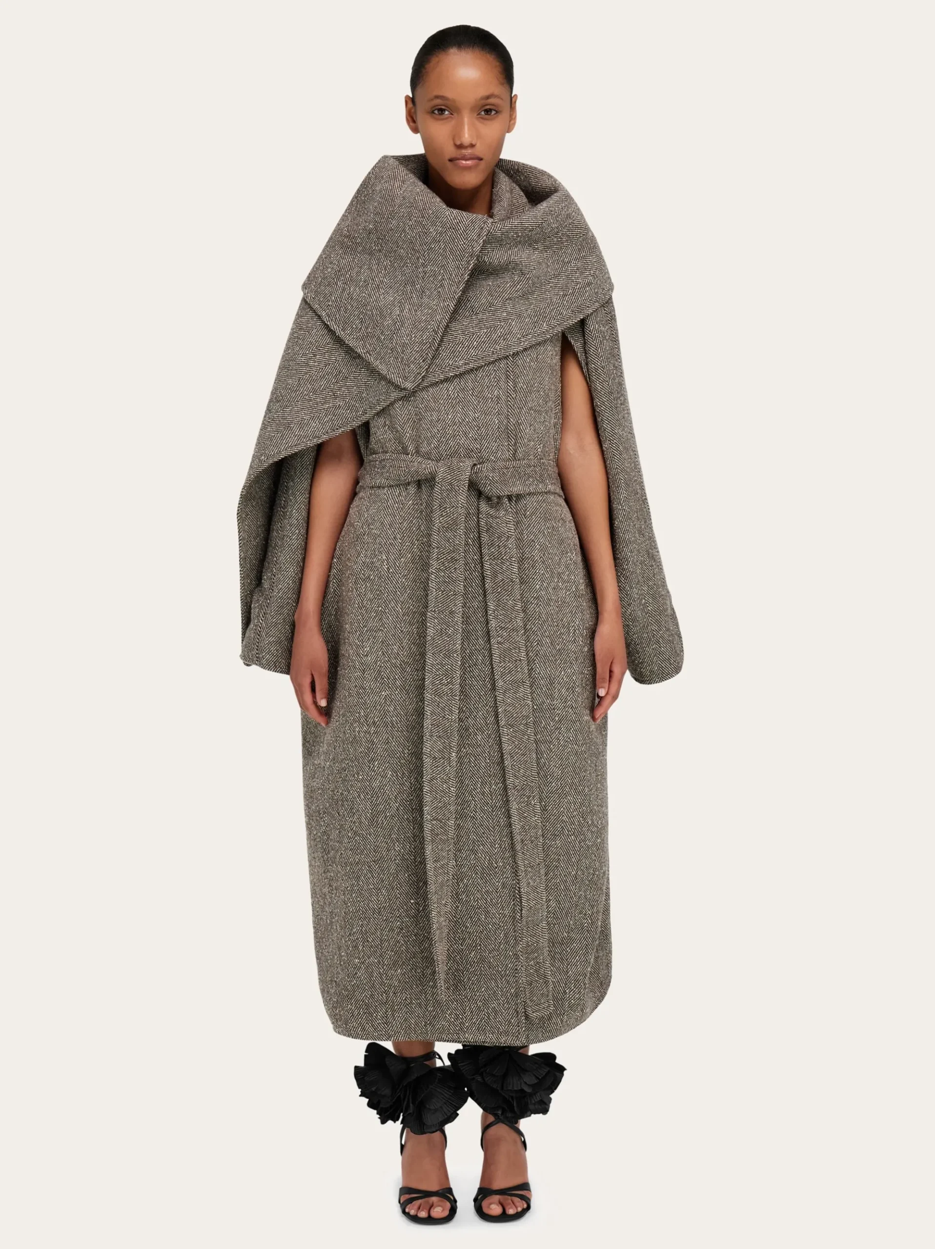 Oversize asymmetrical coat - Women