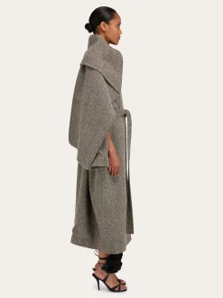 Oversize asymmetrical coat - Women