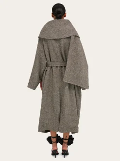 Oversize asymmetrical coat - Women
