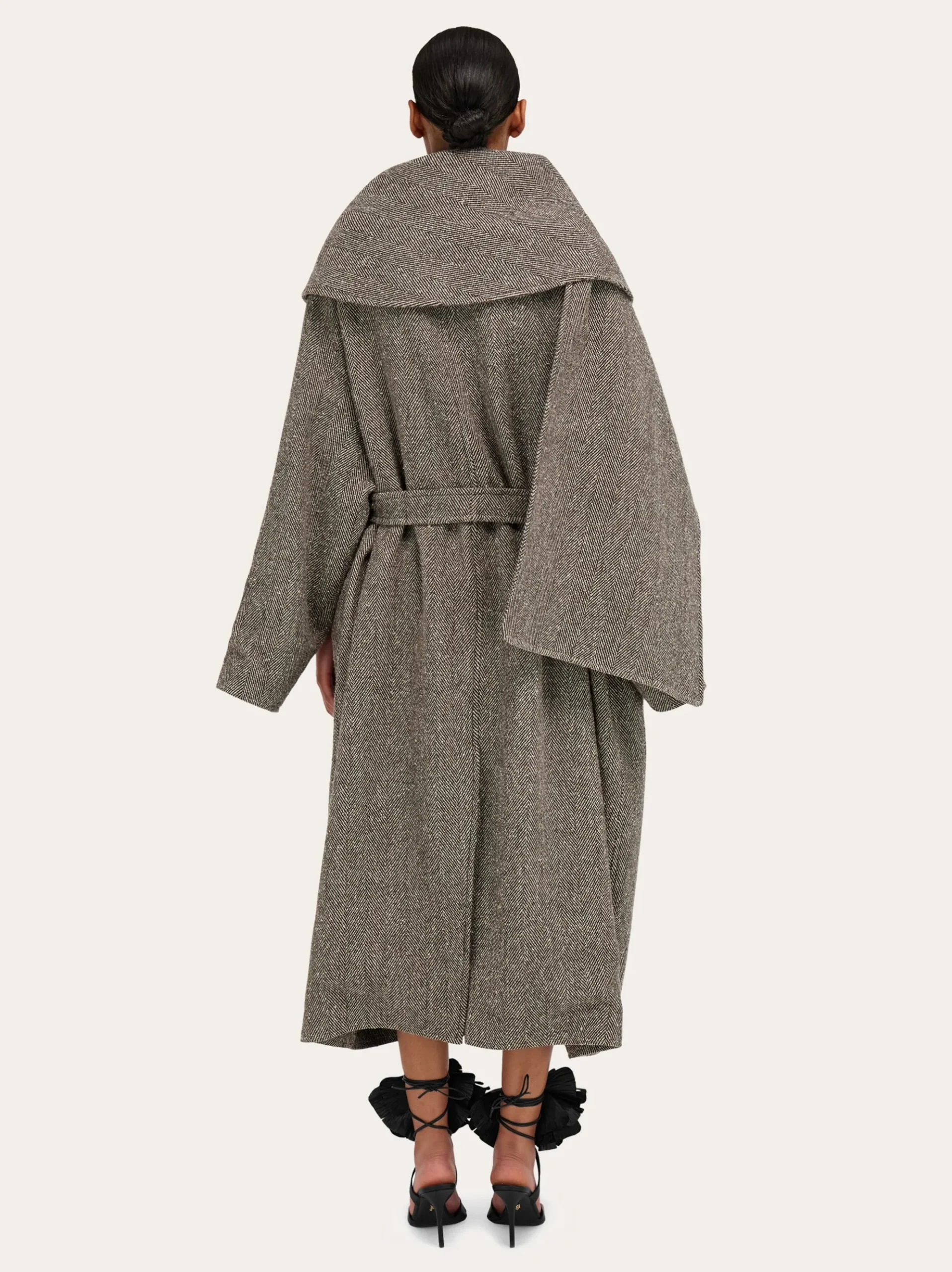 Oversize asymmetrical coat - Women