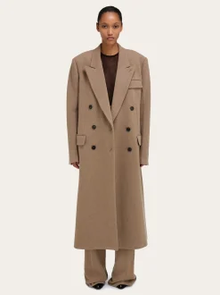 Oversize coat in jersey - Women