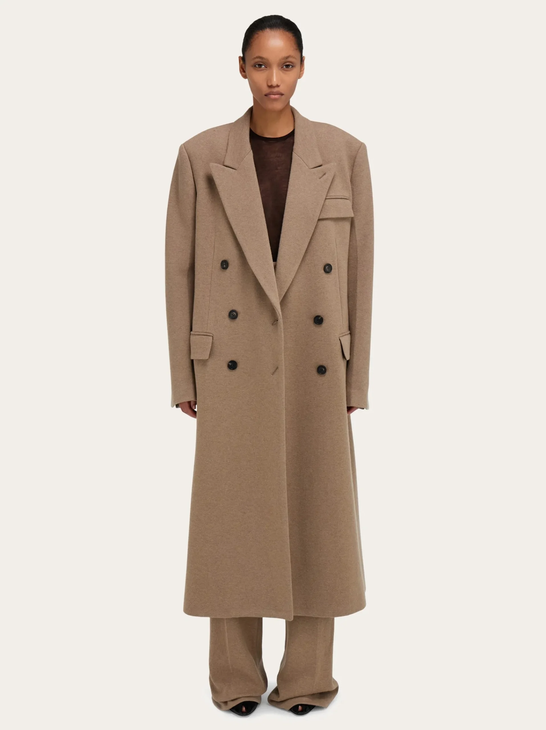 Oversize coat in jersey - Women