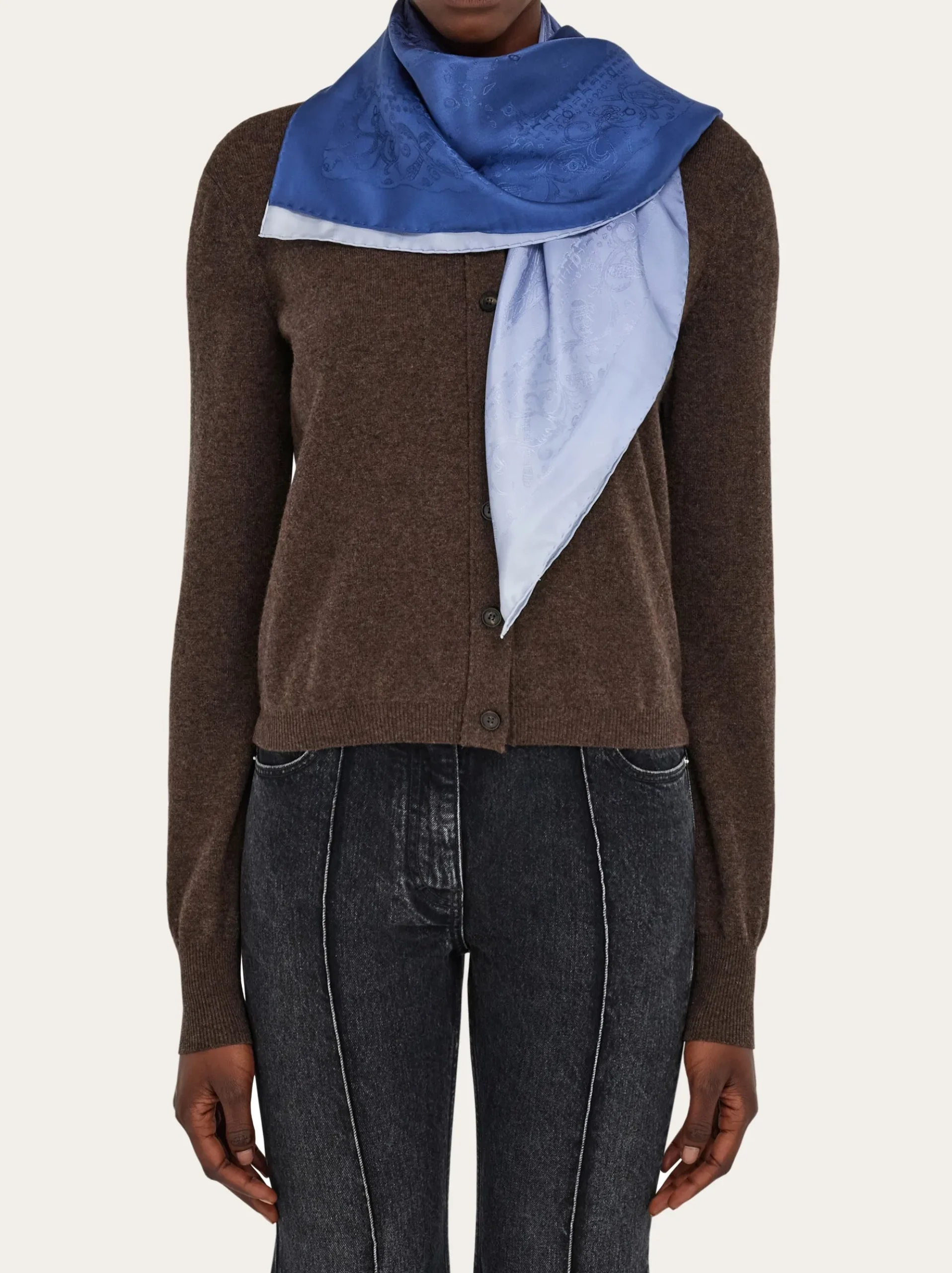 Palazzo Spini Feroni silk jacquard scarf - Women